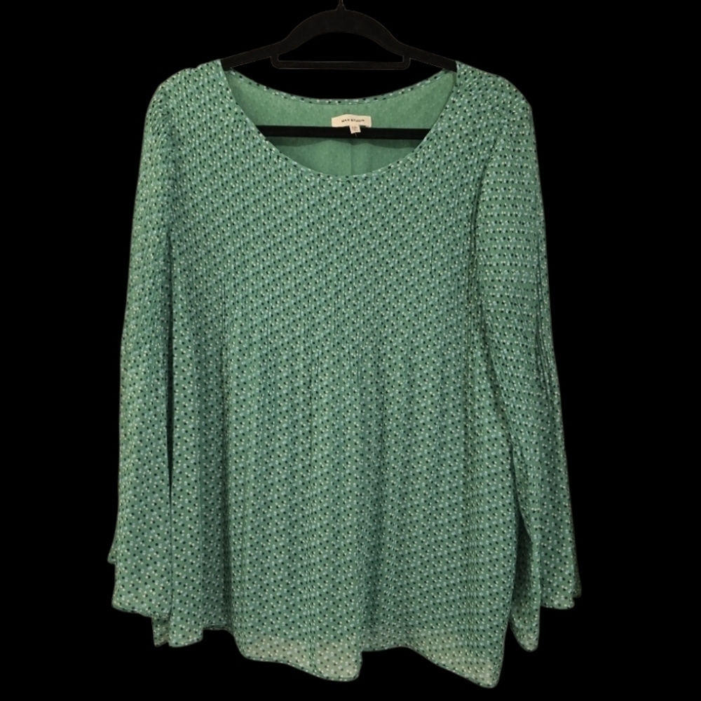 Max Studio Teal Textured Women's Tunic